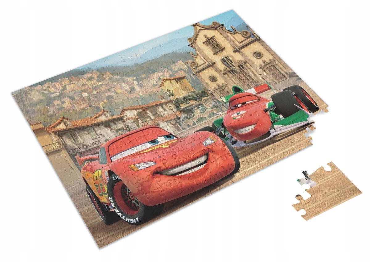 PUZZLE Auta Zygzak Wyścigówka Bajka + IMIĘ Pudełko 120 el. #2