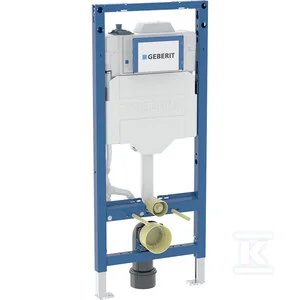 Stelaż podtynkowy Geberit Duofix do wiszących misek WC, 120 cm, ze spłuczką podtynkową Sigma 12 cm, ze spłukiwaniem higienicznym HS50, jedno - Stelaże i zestawy podtynkowe do WC - miniaturka - grafika 1
