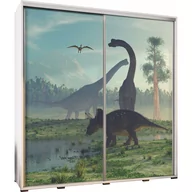Szafy - Szafa 205 z Grafiką Dinozaury Penelopa Maridex Dąb Sonoma - miniaturka - grafika 1
