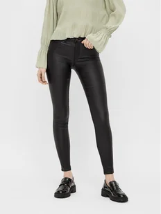 Pieces Spodnie z imitacji skóry Shape-Up 17108412 Czarny Skinny Fit - Spodnie damskie - miniaturka - grafika 1