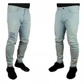 Spodnie męskie - Męskie jeansy Guess -M72A24D2H30 łaty dziury przetarcia oryginalne -W36/L31 - miniaturka - grafika 1