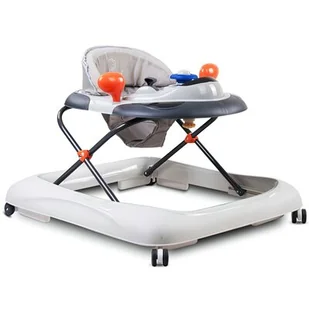 SUN BABY Chodak Chodzik z kierownicą szary 6m+ - Pchacze - miniaturka - grafika 1