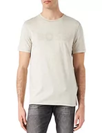 Koszulki męskie - BOSS Koszulka męska Teindi, Jasnobeżowy271, XL - miniaturka - grafika 1