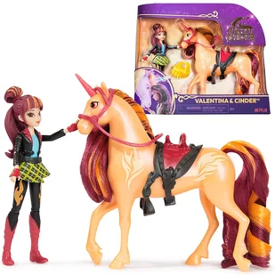 Unicorn Academy Lalka Valentina i Jednorożec Cinder 20149008 - Lalki dla dziewczynek - miniaturka - grafika 1