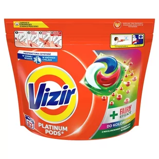 Vizir Platinum PODS Color, + Fairy Effect Kapsułki do prania, 33 prań - Środki do prania - miniaturka - grafika 1