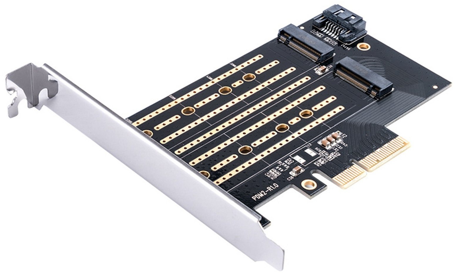 Kontroler Orico rozszerzeń PDM2 PCI-E 3.0 x4 do dysków M.2 NVMe i SATA - czarna