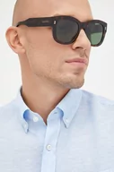 Okulary przeciwsłoneczne - Gucci okulary przeciwsłoneczne męskie kolor brązowy - miniaturka - grafika 1