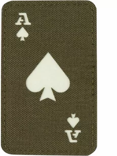Naszywka fluorescencyjna M-Tac Ace Of Spades Laser Cut - Ranger Green/GID (51109239) - Odzież taktyczna i umundurowanie - miniaturka - grafika 1