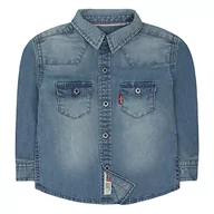 Bluzki dla niemowląt - Levi's Lvb Barstow Western Shirt Baby, Kamień vintage, 3 anni - miniaturka - grafika 1