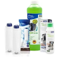 Akcesoria i części do ekspresów do kawy - Zestaw Delonghi Aqualogis AL-S002 2 szt, Płyn DELONGHI SER3013 250ml, Verde 750ml - miniaturka - grafika 1