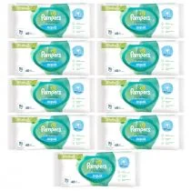 Pampers Aqua Chusteczki nawilżające dla dzieci Zestaw 9 x 48 szt. - Chusteczki nawilżane - miniaturka - grafika 1