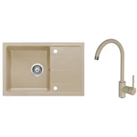 Zlewozmywaki z baterią - Deante Zlewozmywak stalowy + bateria zlew stojąca + osprzęt ZRDA7113 - miniaturka - grafika 1