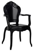 Krzesła - King Home Krzesło King Arm - czarne 777-APC.BLACK - miniaturka - grafika 1