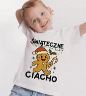 Koszulki dla dziewczynek - Koszulka dla chłopczyka na prezent na Mikołajki - ŚWIĄTECZNE CIACHO - miniaturka - grafika 1
