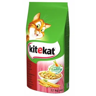 Karma dla kota KITEKAT Natural Vitality Wołowina i warzywa, 12 kg . - Sucha karma dla kotów - miniaturka - grafika 1