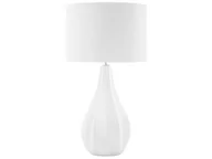 Lampy stojące - Beliani Lampa stołowa Lampka nocna porcelanowa biała SANTEE 42977 - miniaturka - grafika 1