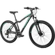Rowery - Rower górski MTB INDIANA X-Pulser 2.7 D21 27.5 cala damski Czarno-miętowy - miniaturka - grafika 1