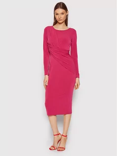 Sukienki - Rinascimento Sukienka koktajlowa CFC0018284002 Różowy Regular Fit - grafika 1