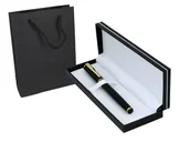 Zestawy piśmiennicze - Pióro wieczne w ozdobnym etui, czarne. - miniaturka - grafika 1