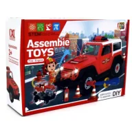 Zabawki konstrukcyjne - Pojazd do skręcania - Straż światło/dźwięk Pro Kids - miniaturka - grafika 1