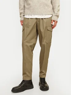 Jack&Jones Spodnie materiałowe Bill 12247358 Brązowy Tapered Fit - Spodnie męskie - miniaturka - grafika 1