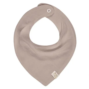 Lniana apaszka Linen Dark Beige, BabySteps - Śliniaki i fartuszki - miniaturka - grafika 1
