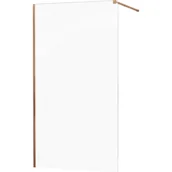 Ścianki i drzwi prysznicowe - Mexen Kioto ścianka prysznicowa 50 x 200 cm, transparent 8 mm, różowe złoto - 800-050-101-60-00 - miniaturka - grafika 1