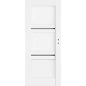 Drzwi wewnętrzne - Skrzydło drzwiowe Dalia biały pełne 70 L - miniaturka - grafika 1
