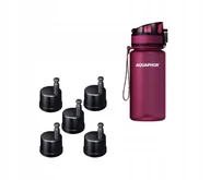Shakery i bidony sportowe - Butelka Filtrująca Filtr Bidon AQUAPHOR CITY 350ml Bordowy Zestaw 5 Wkładów - miniaturka - grafika 1
