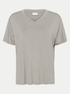 Kaffe T-Shirt Frida 10508581 Szary Regular Fit - Koszulki i topy damskie - miniaturka - grafika 1