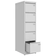 Meble i wyposażenie gabinetów medycznych - Wysoka szafka na kartoteki medyczne pacjentów SZK 301/5 LX - miniaturka - grafika 1