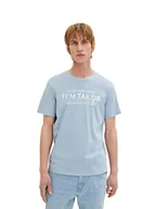 Koszulki męskie - TOM TAILOR T-shirt męski, 11752 – Yonder Blue, XXS - miniaturka - grafika 1