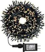 Oświetlenie świąteczne - Lampki CHOINKOWE Zewnetrzne Wewnętrzne 100 LED 10M BIAŁE CIEPŁEReplika ACYJNE - miniaturka - grafika 1
