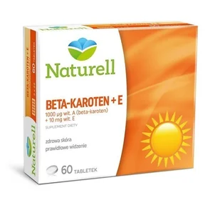 Naturell USP ZDROWIE Beta-karoten + E x 60 tabl - Włosy, skóra, paznokcie - miniaturka - grafika 1