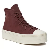 Trampki damskie - Trampki Converse Chuck Taylor As Modern Lift A06783C Brown/Black - miniaturka - grafika 1