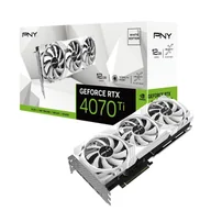 Karty graficzne - PNY GeForce RTX 4070 Ti 12GB LED Verto biała - miniaturka - grafika 1