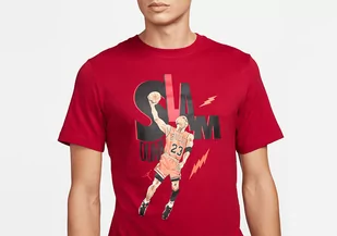 Nike Air Jordan Game 5 Crew Tee Gym Red - Koszulki męskie - miniaturka - grafika 1