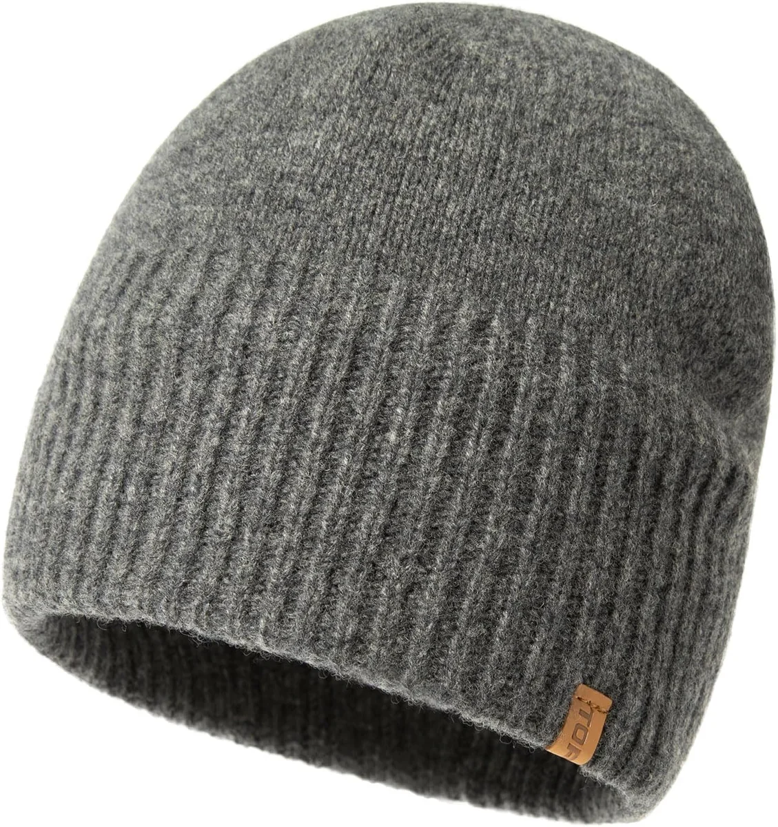 CZAPKA BEANIE Z WEŁNY MERYNOSA XL XXL MĘSKA DAMSKA ZIMOWA