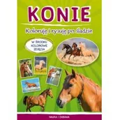 Kolorowanki, wyklejanki - Literat Konie Koloruję i rysuję po śladzie - Monika Myślak - miniaturka - grafika 1