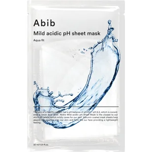 Abib Mild Acidic pH Sheet Mask Aqua Fit, Intensywnie nawilżająca maska w płachcie - Maseczki do twarzy - miniaturka - grafika 1