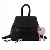 Plecaki - ﻿Elegancka Torebka Plecak damski na ramię kolekcja 2024 CZERŃ T251 - miniaturka - grafika 1