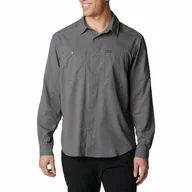 Koszule męskie - Męska koszula z długim rękawem Columbia Silver Ridge Utility Lite Long Sleeve city grey - L - miniaturka - grafika 1