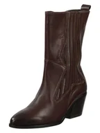 Botki damskie - Gabor Skórzane botki w kolorze brązowym - miniaturka - grafika 1