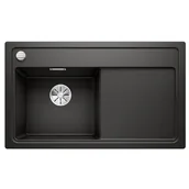 Zlewozmywaki - Blanco Zlew ZENAR 45S Czarny lewa korek auto. InFino 526034 - miniaturka - grafika 1