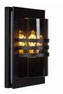 Lampy ścienne - Lucide Privas 14827/01/30 kinkiet lampa ścienna IP44 1x40W E27 czarny - miniaturka - grafika 1