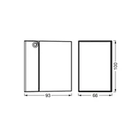 Lampy ogrodowe - OSRAM Kinkiet zewnętrzny ENDURA CLASSIC CUBE, możliwość ściemniania, biały / opal, aluminium, nowoczesny - miniaturka - grafika 1