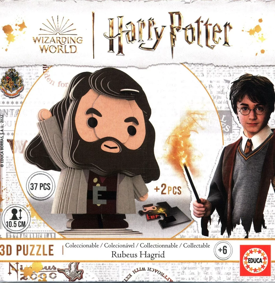 Puzzle 3D, Harry Potter Rubeus Hagrid, 37 el.
