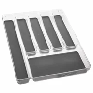 Akcesoria do sztućców - 5five Simple Smart Organizer do szuflady na sztućce pojemnik 6 przegródek tworzywo sztuczne 40 x 32 cm B07H2JXH7W - miniaturka - grafika 1
