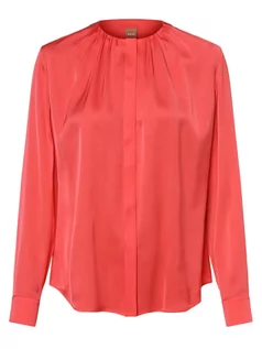 Koszule damskie - BOSS - Bluzka damska z mieszanki jedwabiu  Banorah, wyrazisty róż - grafika 1