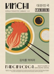 PODKŁADKA POD MYSZ Z Nadrukiem 22x18 cm Kimchi Korean Food Tekst Prezent - Podkładki pod mysz - miniaturka - grafika 1
